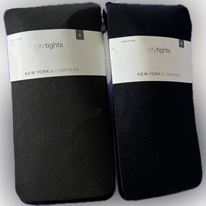 NY&Co City Tights (2 pack) - Black & Gray - NWT